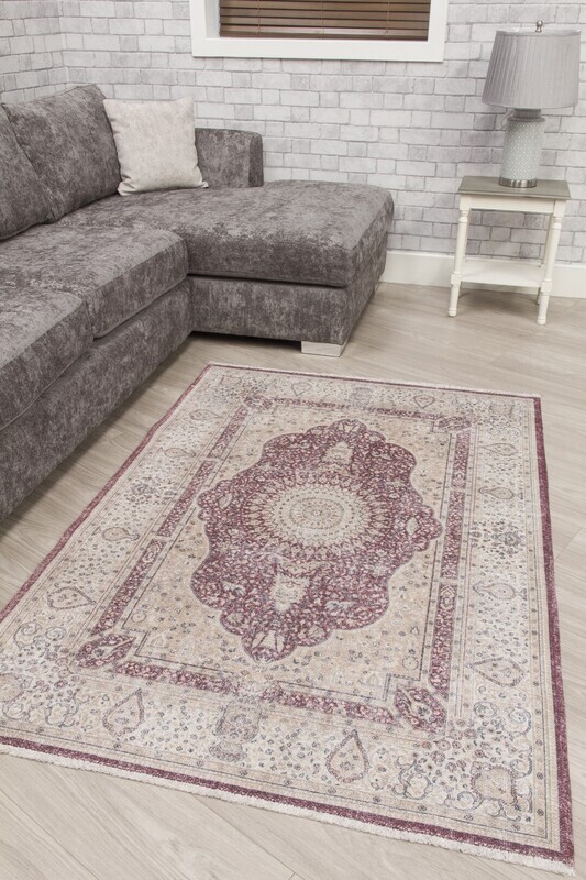 Red Cream Modern Rug - Modena Shiraz