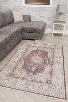 Red Cream Modern Rug - Modena Shiraz
