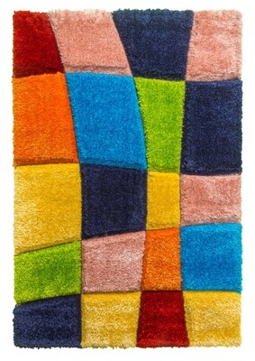 Paradise Warp - 3D Shaggy Rug - Multicolour