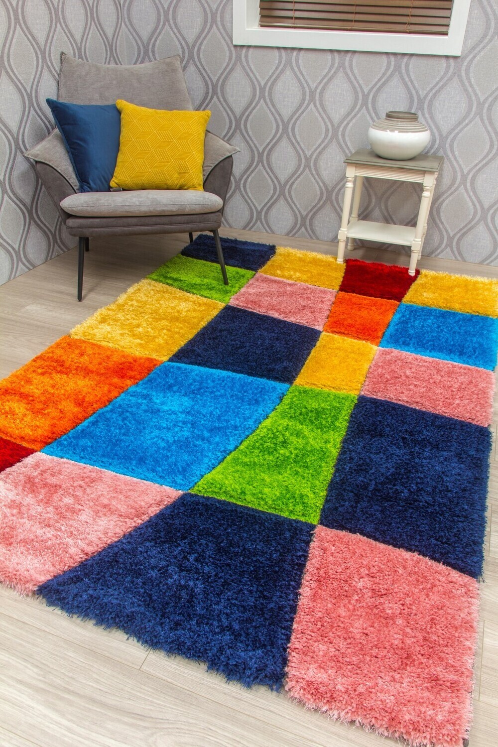 Paradise Warp - 3D Shaggy Rug - Multicolour