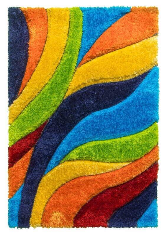 Paradise Tropic - 3D Shaggy Rug - Multicolour