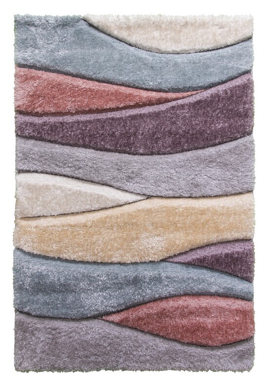 Passion Fluid - 3D Shaggy Rug - Multicolour