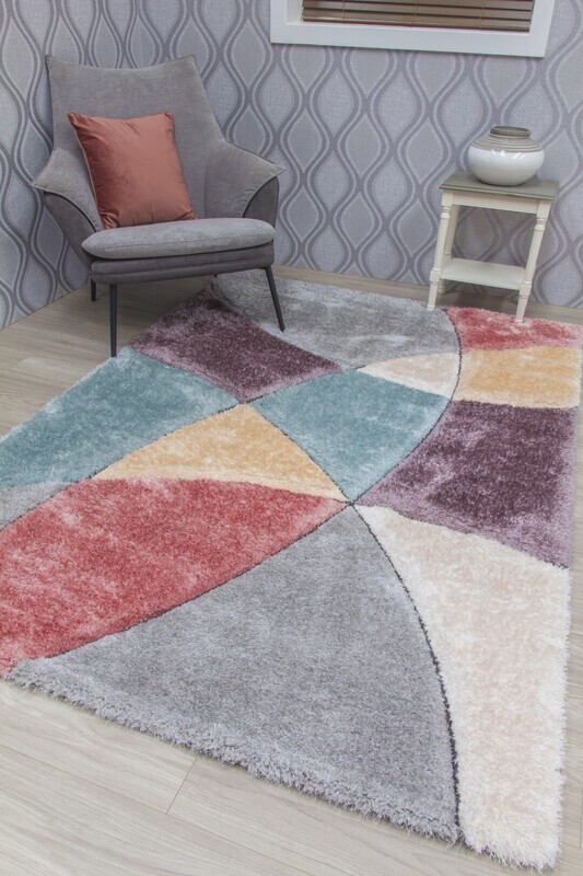 Passion Dynamic - 3D Shaggy Rug - Multicolour