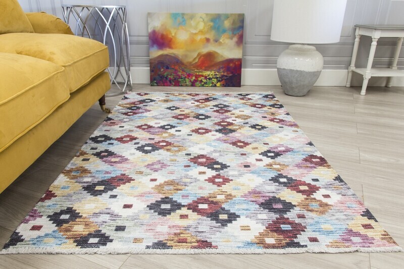 Multicoloured Modern Rug - Modena Pixlar