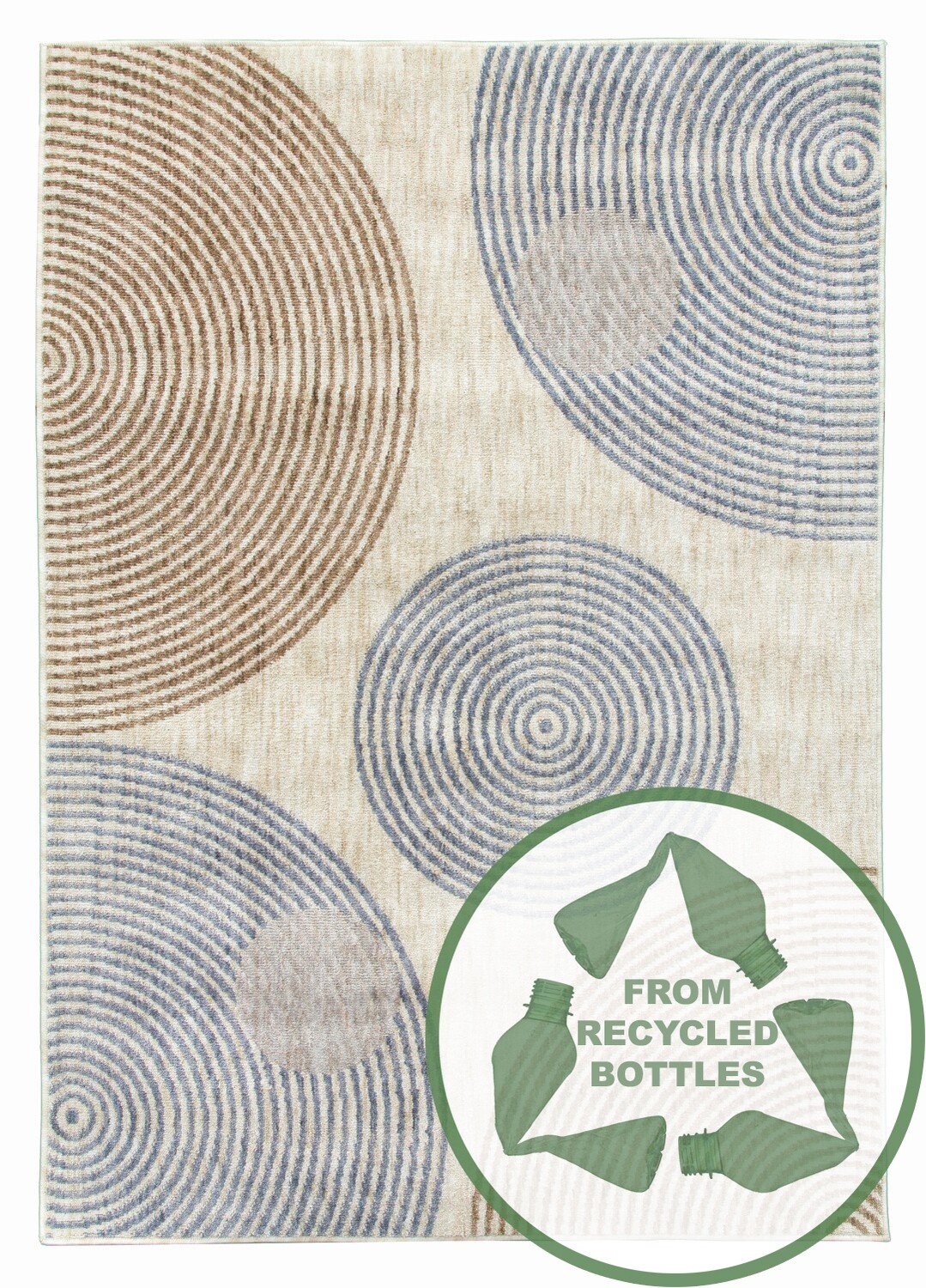 Cream Modern Rug - Revive Arco