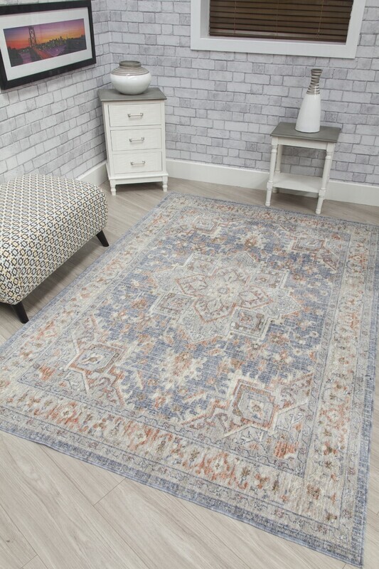 Blue Modern Rug - Revive Aurora