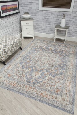 Blue Modern Rug - Revive Aurora