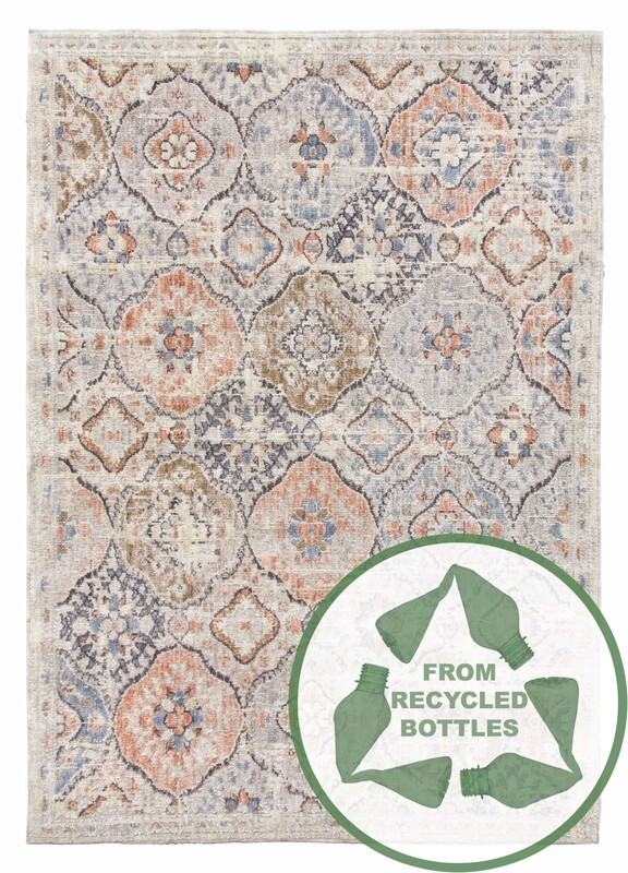 Cream Modern Rug - Revive Harmony