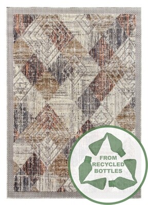 Beige Cream Modern Rug - Revive Rhomba