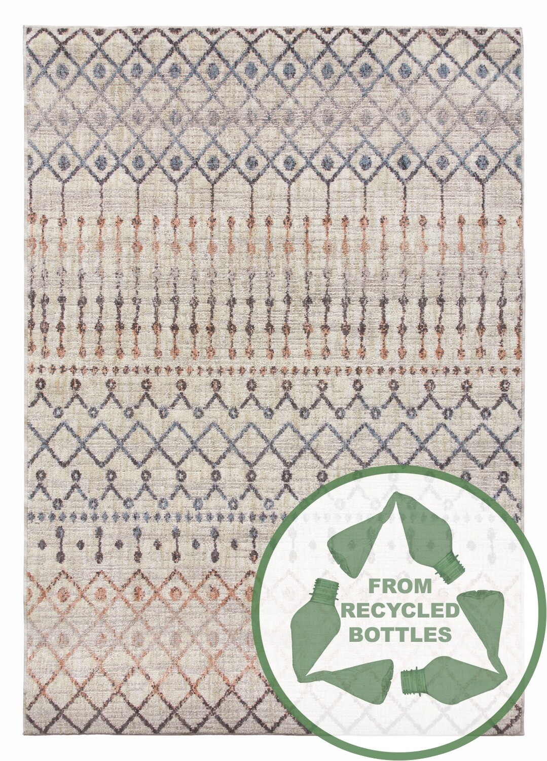 Cream Modern Rug - Revive Tribeca