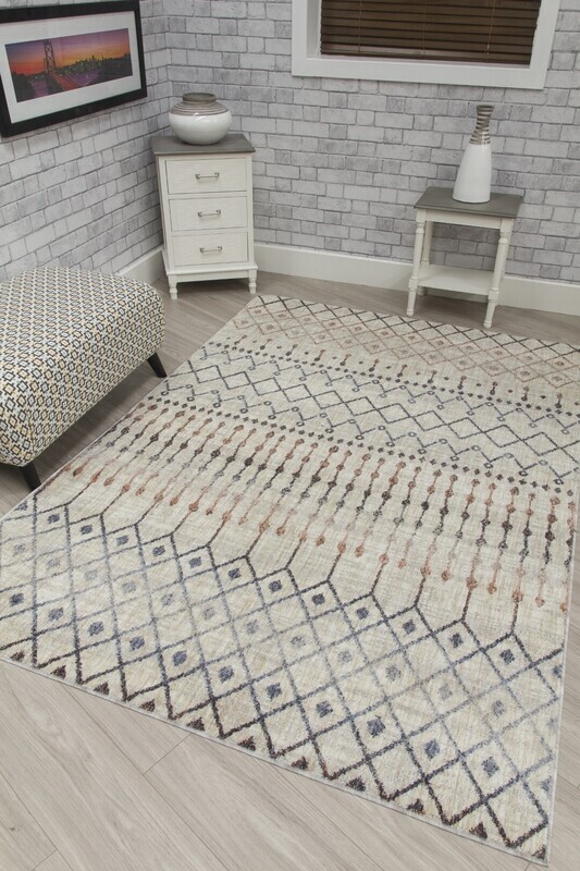 Cream Modern Rug - Revive Tribeca