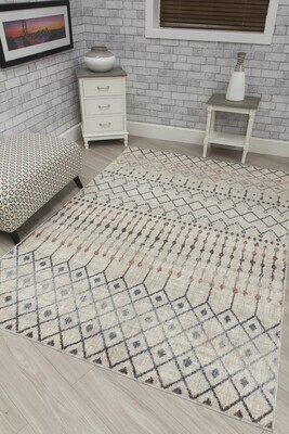 Cream Modern Rug - Revive Tribeca