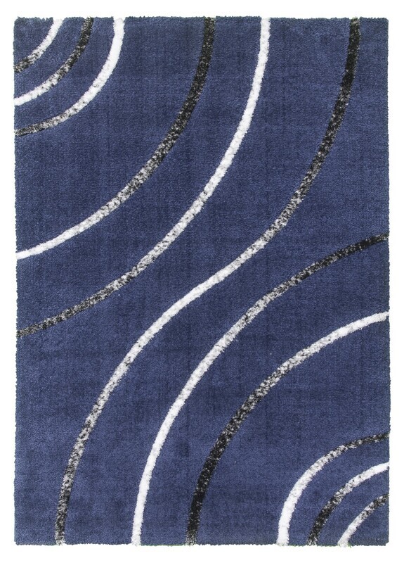 Navy Modern Rug - Synergy Radiance