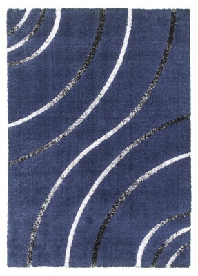 Navy Modern Rug - Synergy Radiance