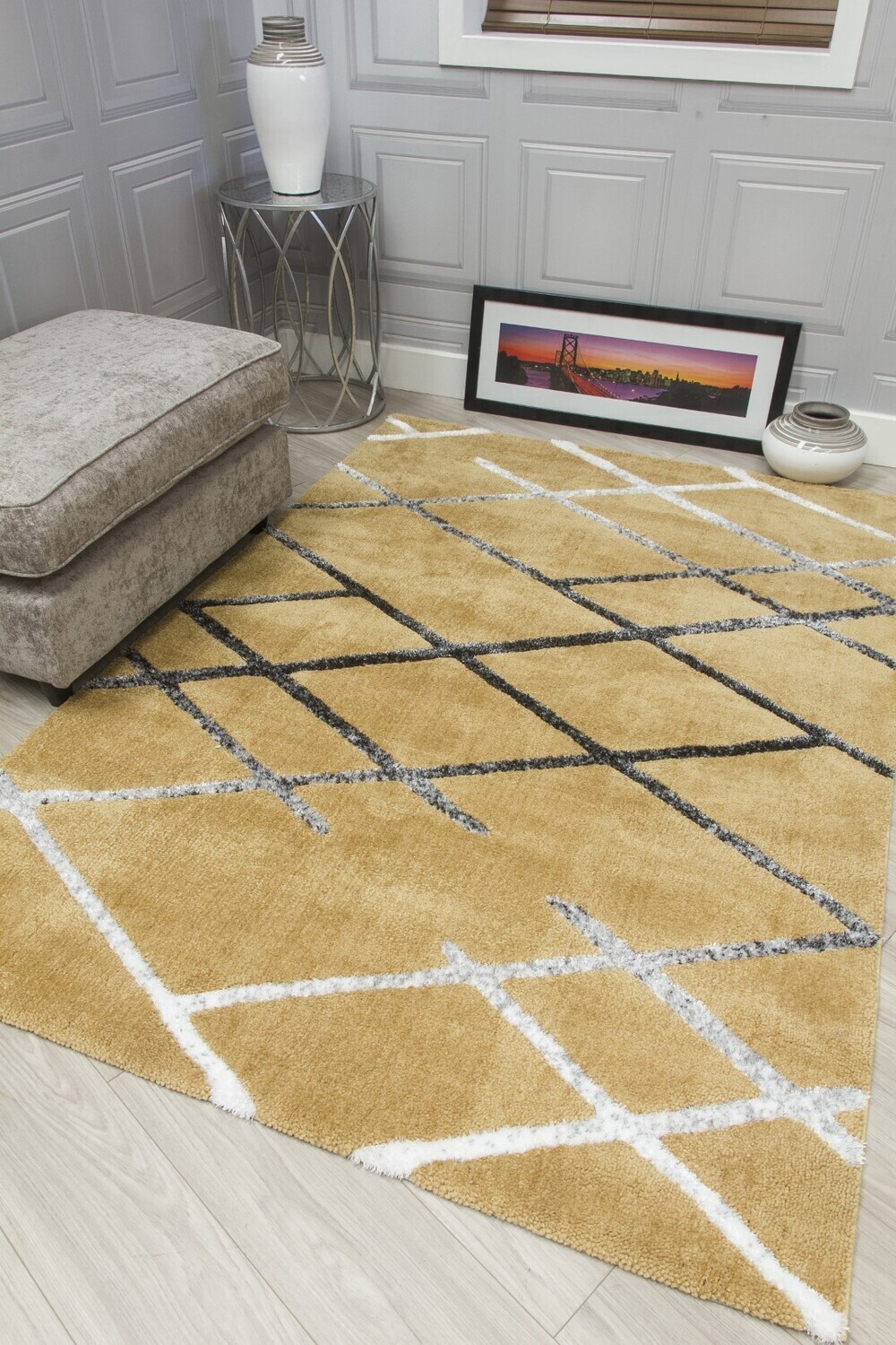 Ochre Modern Rug - Synergy Connex