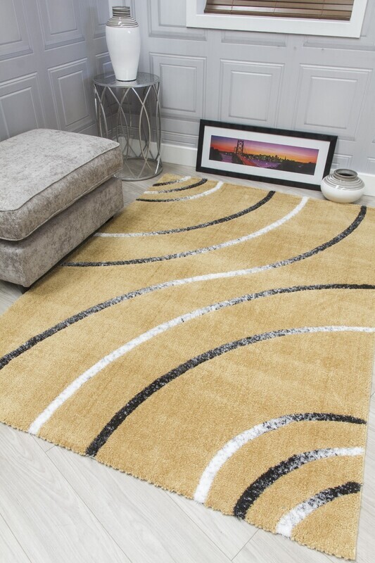 Ochre Modern Rug - Synergy Radiance