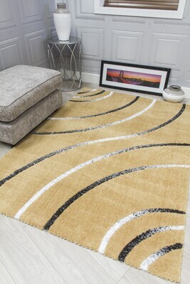 Ochre Modern Rug - Synergy Radiance