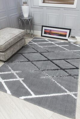 Grey Modern Rug - Synergy Connex