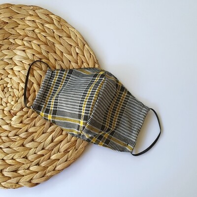 Men's Face Mask in Mustard Tartan Men's Face Mask in Mustard Tartan