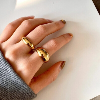 18k Gold Plated Chunky Ring