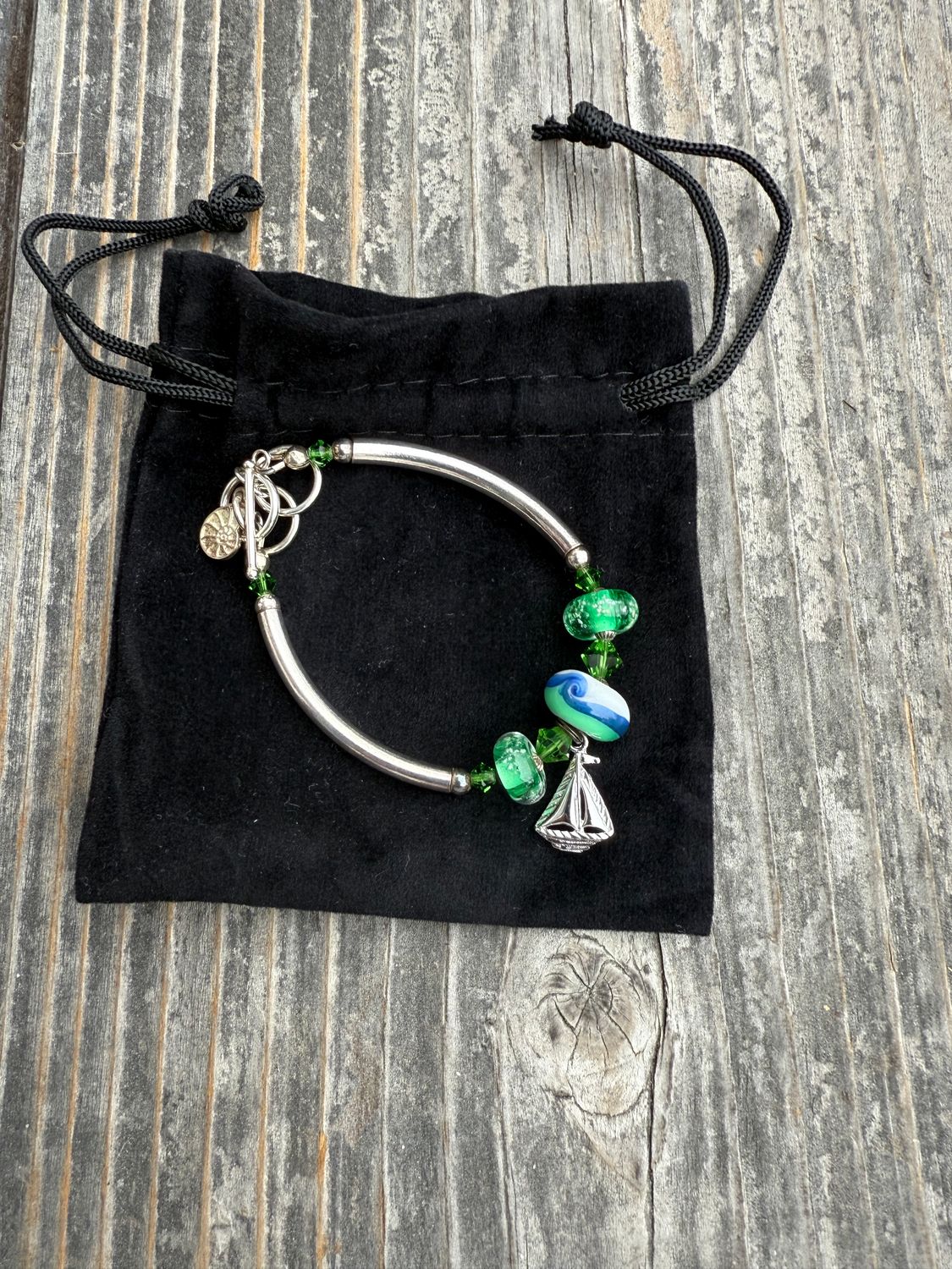 Sailboat Silver Bracelet