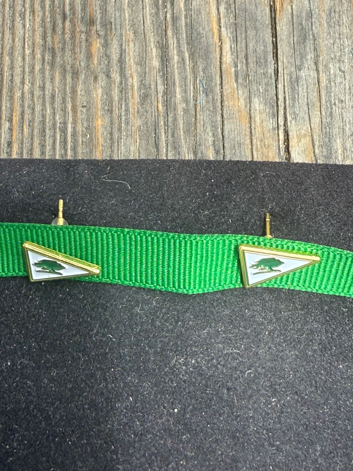 Burgee Pierced Earrings