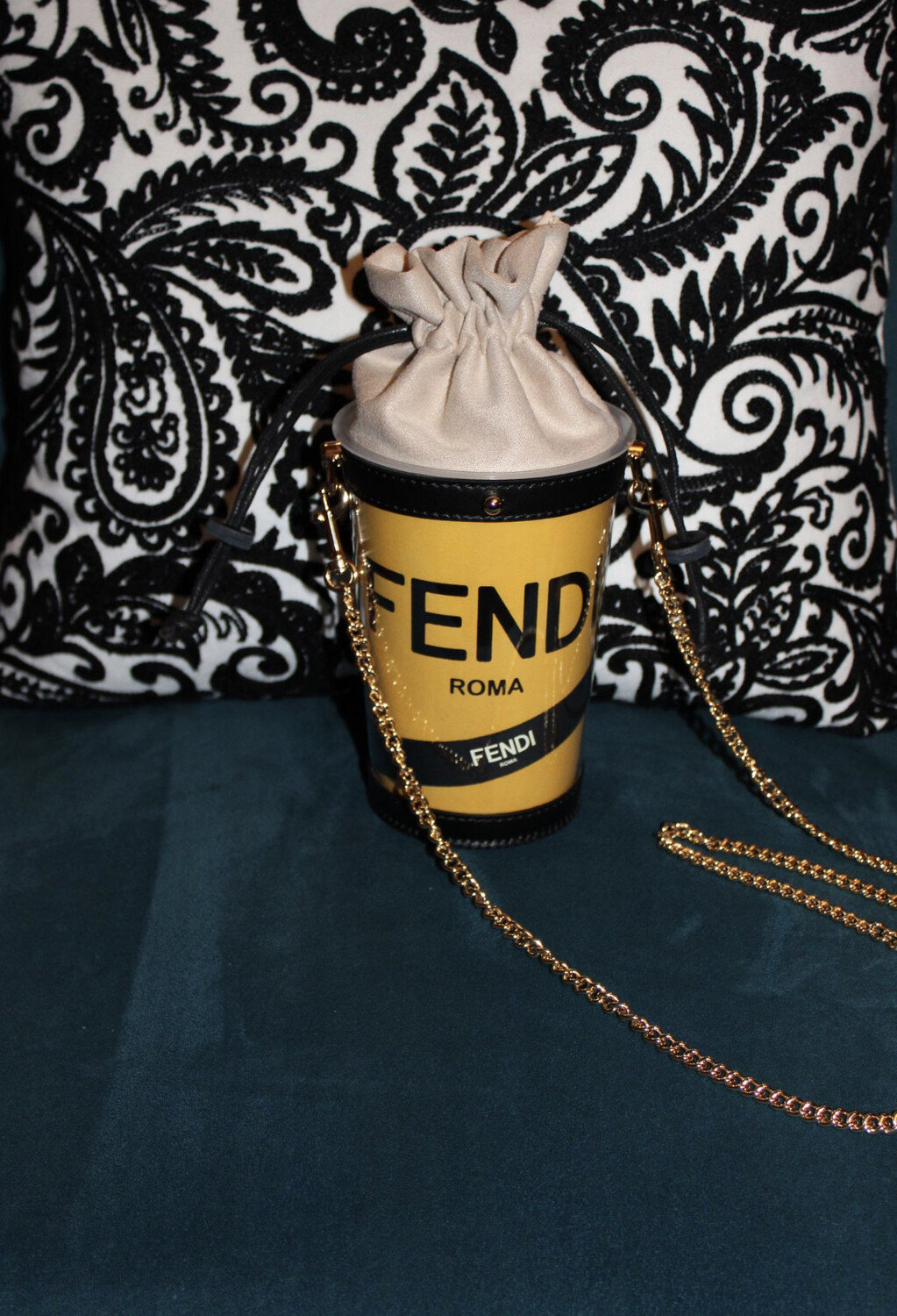 My First Love with a twist - Yellow Cylinder Bag