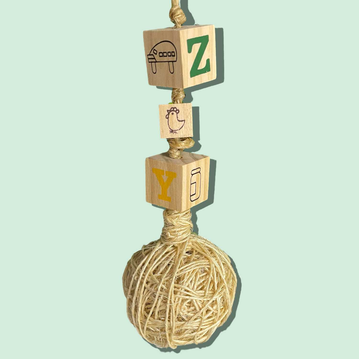 Sisal Ball Hanging Toy