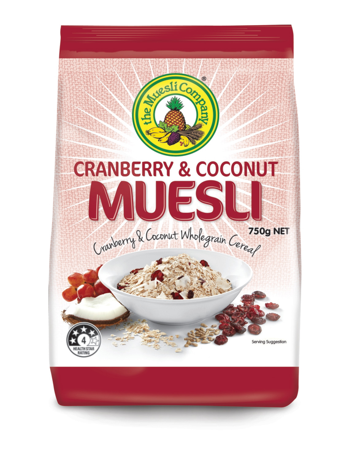 Cranberry & Coconut Muesli 750gx1 Cranberry & Coconut Muesli 750gx1