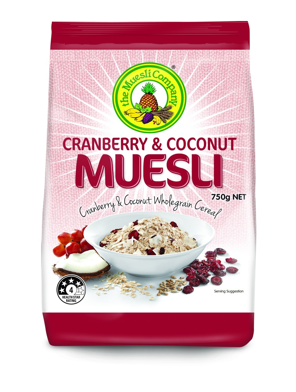 Cranberry & Coconut Muesli 750gx18 (bulk discount + free shipping)*** Cranberry & Coconut Muesli 750gx18 (bulk discount + free shipping)***