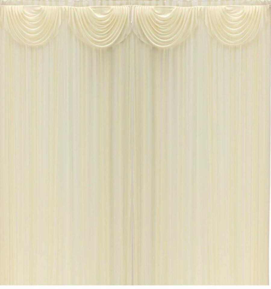 Brand new 6m x 3m Backdrop curtain with swag