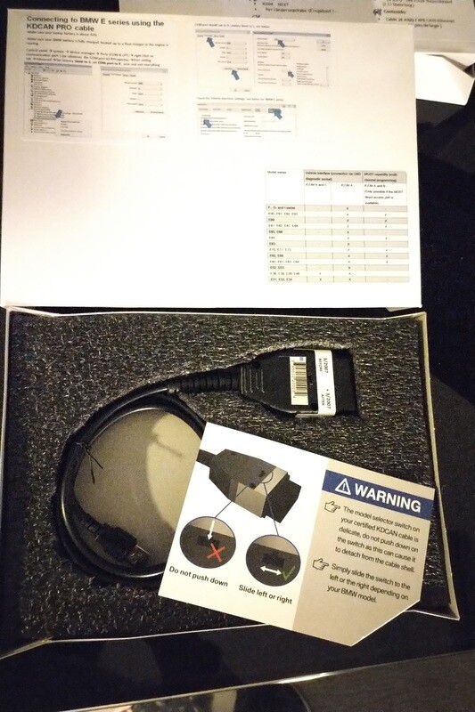 Professional K+DCAN OBD2 to USB Interface Cable for coding, programming &amp; diagnostics fo E Series from 1998 till 2012