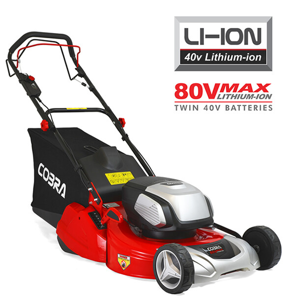 Cobra RM51SP80V 20" Twin 40v Li-ion Lawnmower