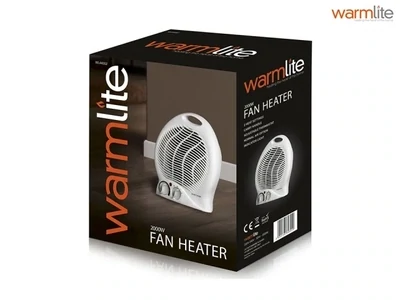 Warmlite WL44002 Thermo Fan Heater with 2 Heat Settings and Overheat Protection