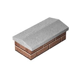 Coping Stone Twice Weathered – Straight 305mm