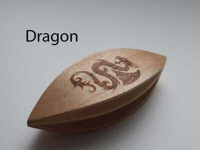 Double Decker Tatting Shuttle Maple Dragon Engraved