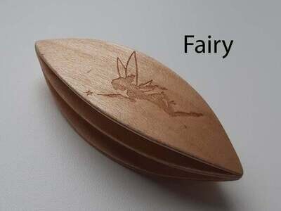 Double Decker Tatting Shuttle Maple Fair Engraved