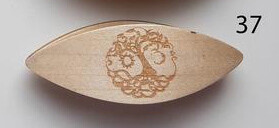 Tatting Shuttle Maple With Engraving #37