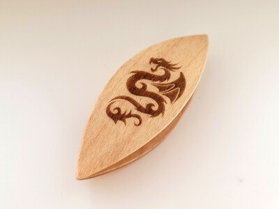 Tatting Shuttle Maple With Engraving #27