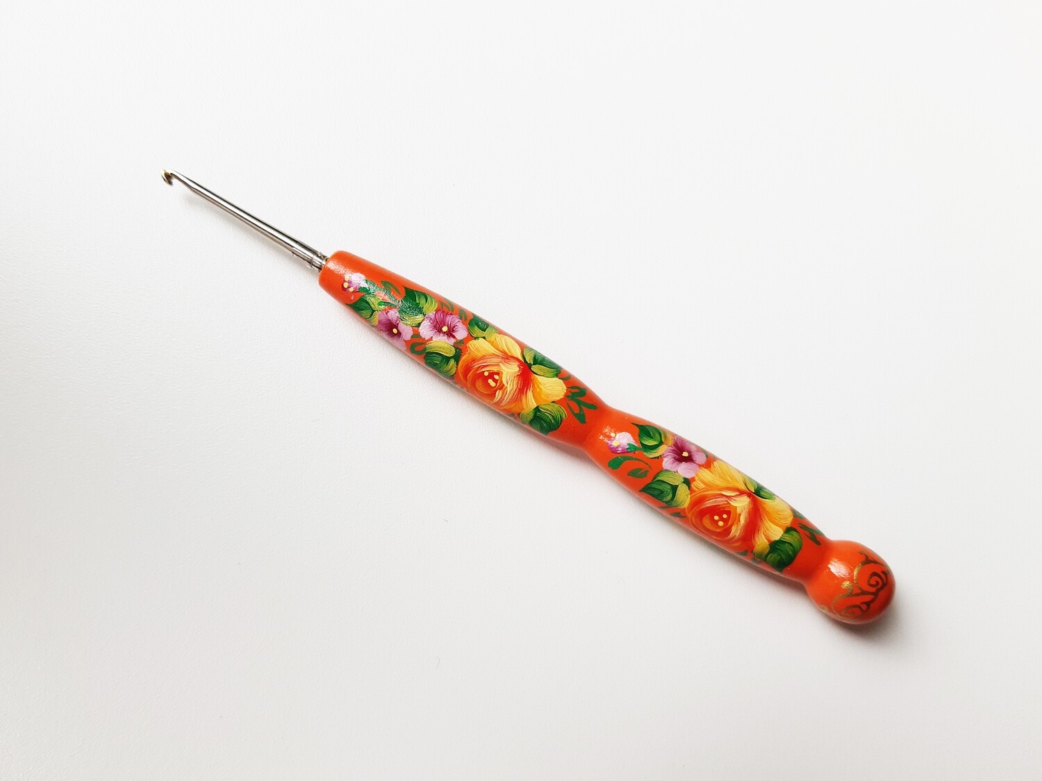 Crochet Hook 1.75 mm Painted Orange
