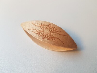 Tatting Shuttle Maple With Engraving #6