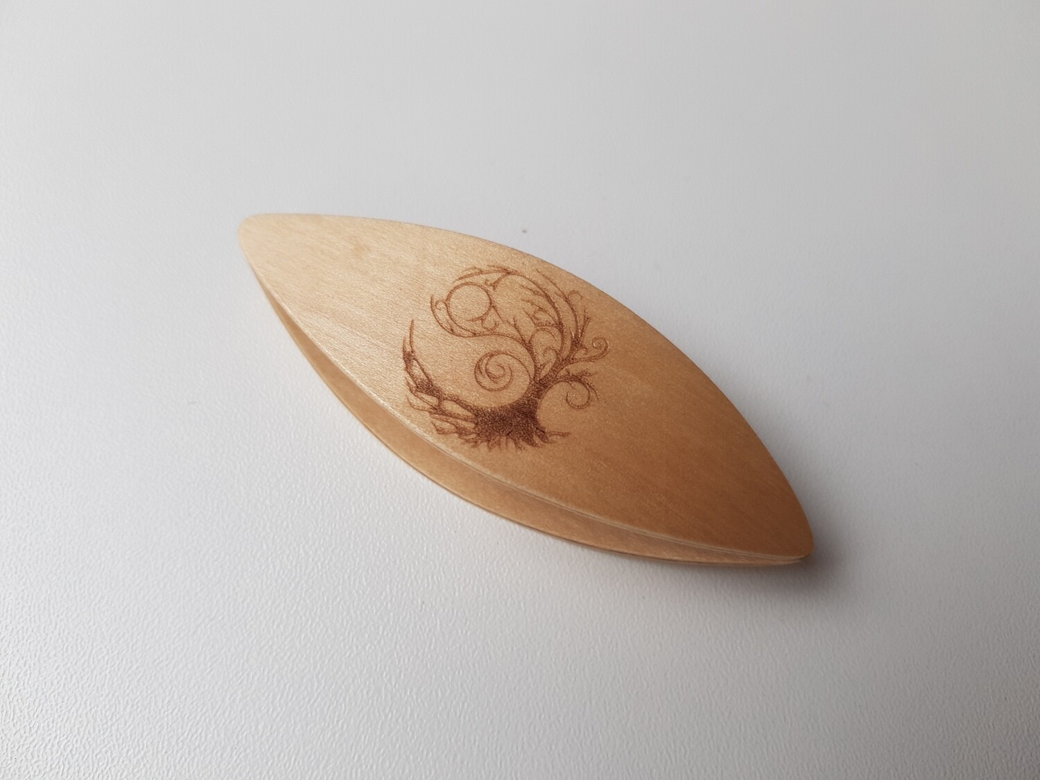 Tatting Shuttle Maple With Engraving #39