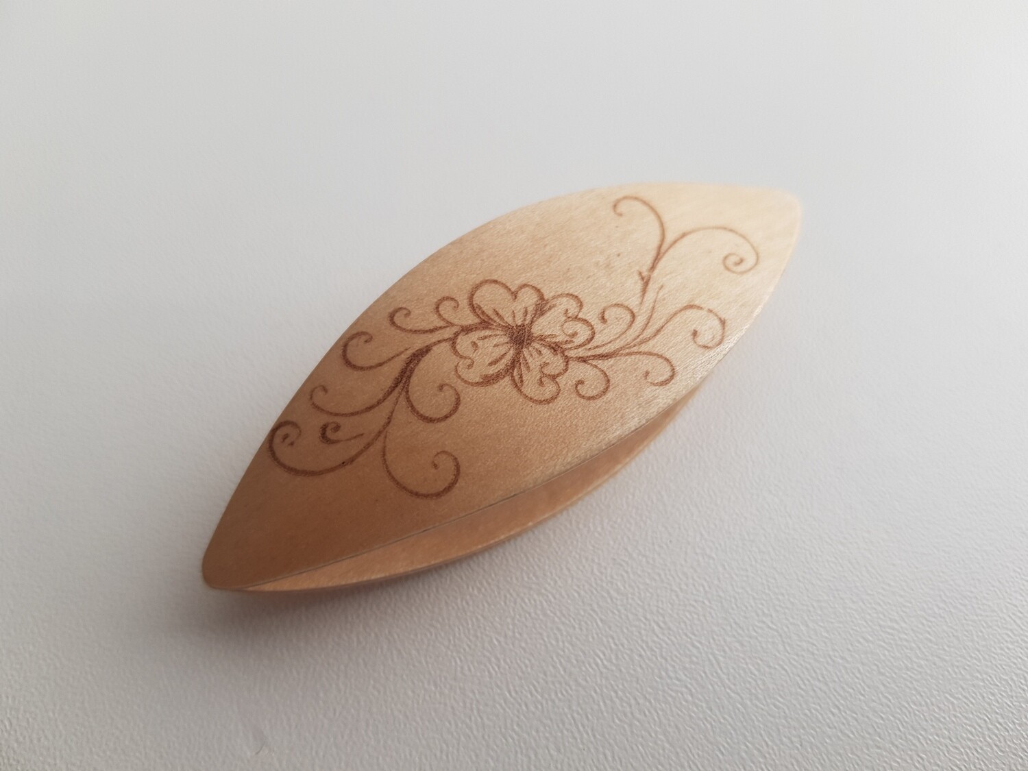 Tatting Shuttle Maple With Engraving #15