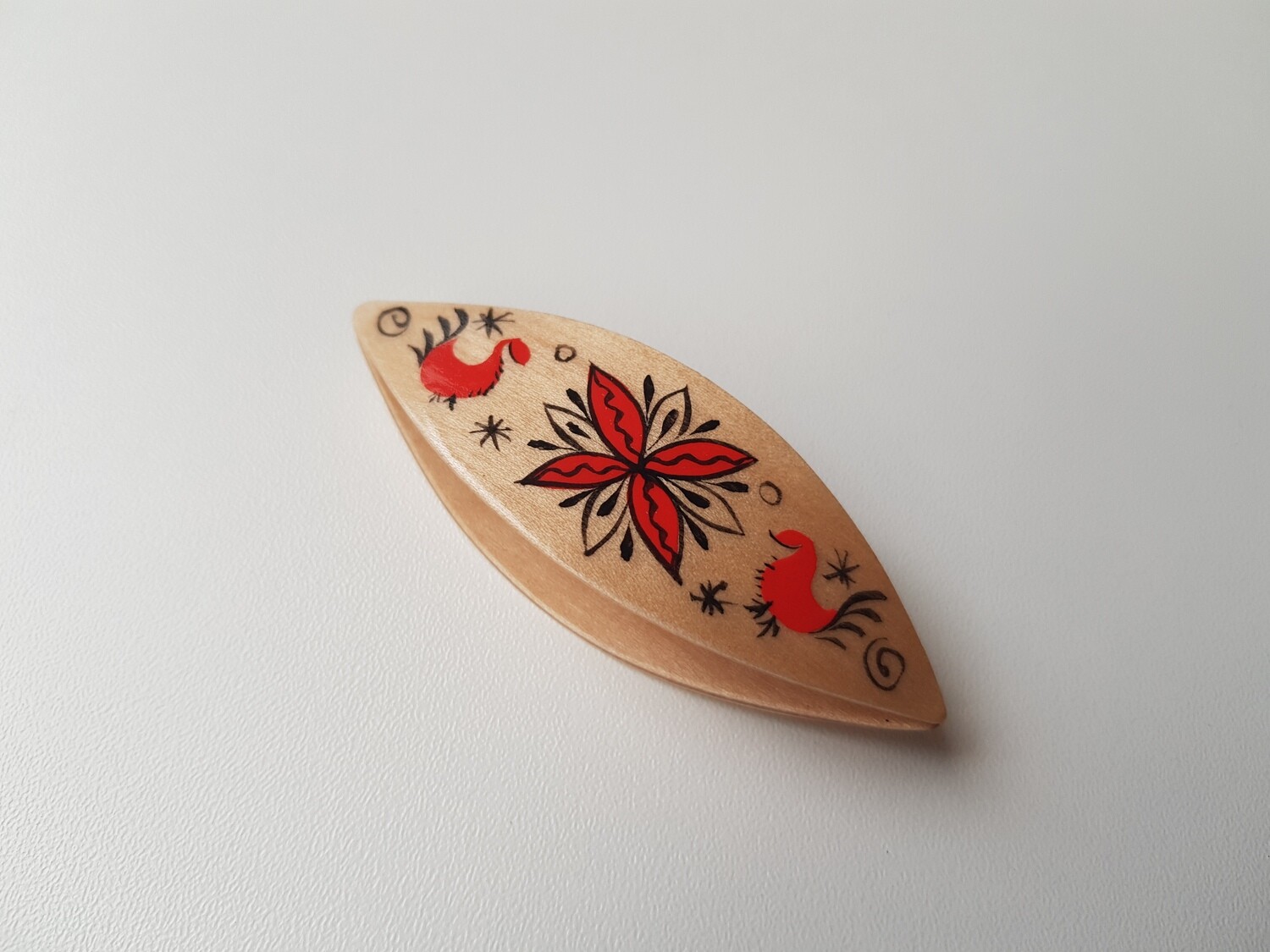 Tatting Shuttle Maple Painted