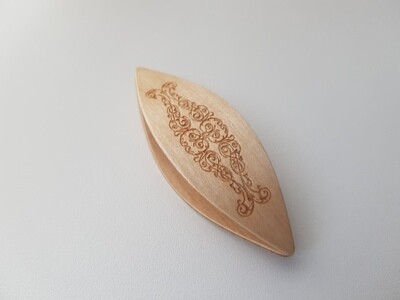 Tatting Shuttle Maple With Engraving #67