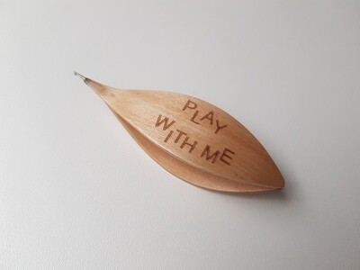 Tatting Shuttle With Hook Maple Play With me Engraving