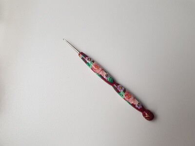 Crochet Hook 5 mm Painted Red