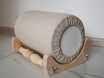 Bolster Bobbin Lacemaking Pillow 30x20 cm & Table Holder