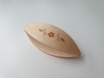 Tatting Shuttle Maple With Engraving #69