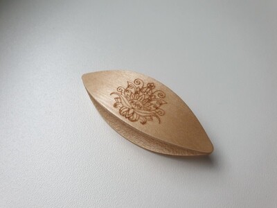 Tatting Shuttle Maple With Engraving #8
